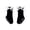 Black 2, variant on Fozruso Cute Cartoon Bow Baby Socks For Toddlers Floor Socks For Girls Made From Combed Ideal For And Fall For Girls' Ankle Socks,Beige,M