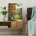 thumbnail image 5 of Autumn Canoe Landscape Wall Art/Canvas Print， Perfect for Living Room， Bedroom， Office， Bathroom， and Dining Room Decoration., 5 of 8
