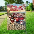 thumbnail image 3 of Be My Valentine's German Shepherd Truck Full of Love Flower Balloon Garden Flag 12x18in Double Sided Alsatian Dog Lover Gifts Outdoor Decor - 02029, 3 of 5
