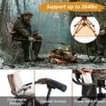 thumbnail image 5 of REDCAMP 360° Swivel Heated Hunting Chairs for Ground Blinds, Portable Folding Camo Camping Chairs for Adults Fishing Camping(No Power Bank), 5 of 8