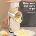 Tnobhg Rotary Cheese Grater 5 Blade Cheese Shredder Manual Hand Crank