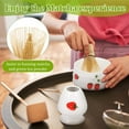 thumbnail image 5 of 5 Pcs Matcha Set Includes Bamboo Whisk Ceramic Bowl Scoop Ceramic Whisk Holder and Spoon for Traditional Japanese Matcha Preparation, 5 of 9
