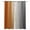 Gray Orange, variant on Brown Ombre Blackout Curtains 39 Inches Long, Vintage Country Wooden Thermal Insulated Black Out Curtains, Short Darkening Window Curtain Drapes for Cafe Bedroom 27.5"x39" 2 Panels