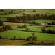 Vue des Terres Agricoles de Glastonbury Tor Glastonbury Somrset Affiche Imprimée par Walter Bibikow&44; 18 x 12 – image 1 sur 1
