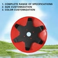 thumbnail image 4 of 8-Inch Multi-Tooth Grass Cutter Metal Edge, Two & Six Tooth Mower Head, for Paddy or Dry Fields, Durable Steel Weed Cutter, Fits Universal , Ihhxbz | Metal, Red, 4 of 9