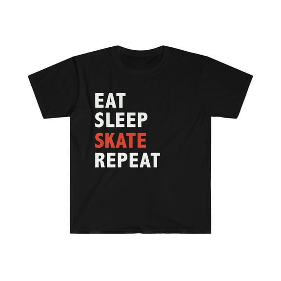 Eat Sleep Skate Repeat Unisex T-shirt S-3XL Skater Boy Skater Girl