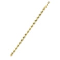 thumbnail image 3 of Solid Womens Rope Bracelet 10K/14K Yellow Gold, 3 of 5