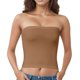 thumbnail image 1 of Sujetador largo sin costuras para mujer: cómodo, antimanchas, nailon y spandex, talla única para S-M, 1 of 4
