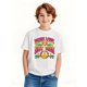 thumbnail image 1 of Youngsters' "Make Love Not War" Peace Sign & Heart Graphic T-Shirt - Soft Cotton Round Neck Tee for Boys & Girls, Ages 2-8, Black & White Casual Summer Wear, 1 of 4