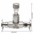 thumbnail image 5 of Fichiouy KF25 Vacuum Metering Valve Bellows Sealed Control Valve High Hardness for Water/Gas, 5 of 6