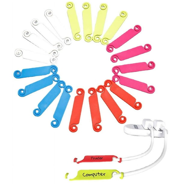 50 Cable Identification Labels, MultiColored Cable Labels, Marking