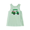thumbnail image 1 of Argulvti Robe d'Été Débardeur pour Fillette Golf Nœud Broderie Rayé Sans Manches Col Rond Robe Ligne A, 1 of 7