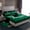 Green Black, variant on jejeloiu Skiing Game Twin Sheet Sets,Sport Gamer Bedding For Teens 3pcs