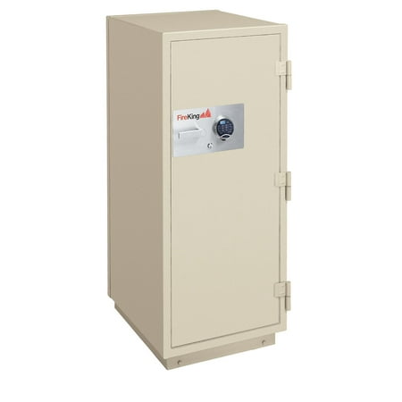 KR3115-2TA 2-Hour Fireproof 4.9 Cubic ft. Capacity Record Safe With Mechanical Combination Lock & 2 Shelf Taupe File