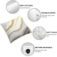 thumbnail image 6 of Acheng  Grey Gold Marble Throw Pillow Covers Modern Abstract Marble Texture Decorative Pillows Case Soft Cushion Covers for Couch Sofa Bed Home Decor Set of 2 18x18in, 6 of 7