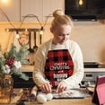 thumbnail image 4 of Veeogra Clearance,Apron,Kitchen Essentials,Christmas Kitchen Cooking Aprons Plaid Aprons Adjustable Buffalo Plaid Baking Apron,Home Essentials, 4 of 7