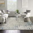 thumbnail image 2 of Nourison Concerto Abstract Ivory Grey Blue 7'10" x Square Area Rug (8 Square), 2 of 9