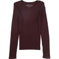 thumbnail image 1 of Aeropostale Womens Slim Fitting Ribbed Graphic T-Shirt, Purple, Juniors, Small, 1 of 1