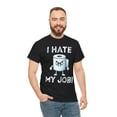 thumbnail image 4 of DJH Apparel | I Hate My Job Toilet Paper Roll Funny  Unisex T-Shirt, 4 of 7