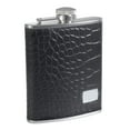 thumbnail image 1 of Flacon à Hanches en Cuir Noir et Acier Inoxydable Gator - 6 oz, 1 of 1