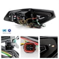 thumbnail image 2 of AKKON - Fits 2008-2014 Subaru Impreza WRX 2.5L Hatchback LED [C-Tube] Black Tail Light Brake Lamp w/ Sequential Signal Pair, 2 of 6