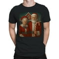 thumbnail image 2 of Santa and Mrs. Claus at North Pole Men's T-shirt, 2 of 3