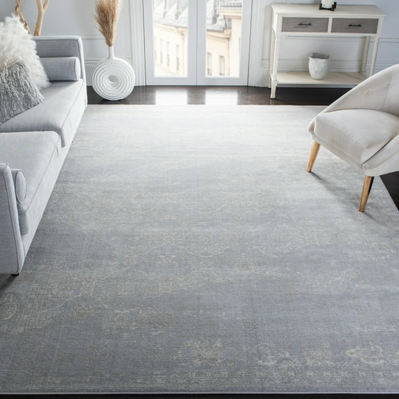SAFAVIEH Carnegie Cherette Oriental Area Rug, Light Gray/Gray, 8' x 10'