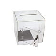 thumbnail image 2 of Source One Premium Acrylic Cube Donation Box with Deluxe Rear Open Door and Cam Lock Suggestion Box, 2 of 4