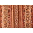 thumbnail image 1 of Ahgly Company Indoor Rectangle Abstract Orange Modern Area Rugs, 2' x 4', 1 of 4