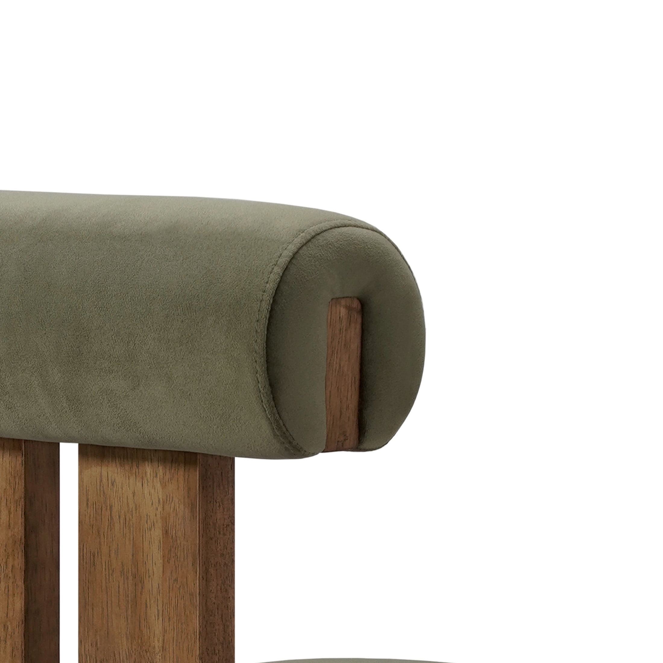 Christopher Knight Home Modern Wooden Counter Stool with Split-Back, Green Upholstery, Set of 4