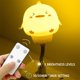 thumbnail image 2 of Lámpara nocturna USB con control remoto para bebés, habitación infantil y lactancia, luz cálida de 0.2W, tres niveles de brillo, forma de animal (conejo, oso, gato o pato), temporizador de 10/30, 2 of 7