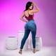 thumbnail image 5 of Jeans Mujer Super Skinny Corto Azul Claro Tiro Alto, 5 of 6