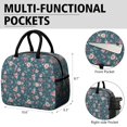 thumbnail image 6 of Womens Pioneer Flower Floral Print Pattern Lunch Box for Work,Insulated Lunch Bag for Women,Loncheras Para Mujer,Leakproof Adult Lunch Bag for Work,Beach,Travel,Picnic,Camping, 6 of 7