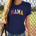 thumbnail image 2 of RKSTN Blouses pour Femmes Mode Été Décontracté Imprimé Graphique Hauts Chandail Col Rond Manches Courtes Chemises Couleur Unie, 2 of 3