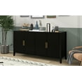 thumbnail image 3 of imerelez Accent Storage Cabinet Sideboard Wooden Cabinet with Metal Handles for Hallway, Entryway, Living Room, 3 of 9
