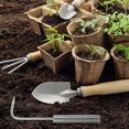 thumbnail image 1 of RUNROTOO Désherbeur à Main en Acier Inoxydable en Forme de L pour Jardin Pelouse 1Pcs, 1 of 8