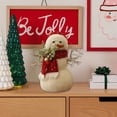 thumbnail image 5 of YOHAVEN Plush Christmas Figurines Snowmen Santa Claus Reindeer Bear Tree Ornaments Holiday Decorations for Home Party Display Front Door Christmas Decorations Winter Decor, 5 of 6