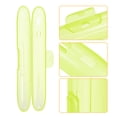 thumbnail image 4 of Portable Toothbrush Cases Traveling Toothbrush Holders Case Plastic Yellow 8.46"x1.18"x1.14", 4 of 7