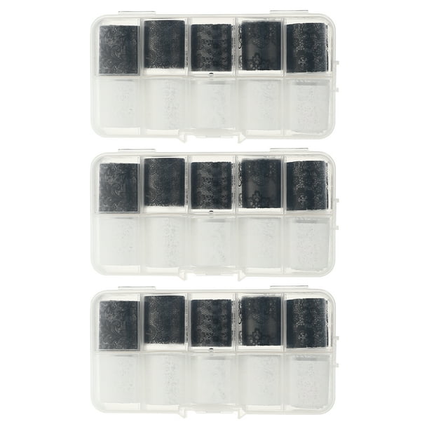 30 Rolls Lace Star Style Design Nail Stickers Nail Art Calcomanías para Manicure