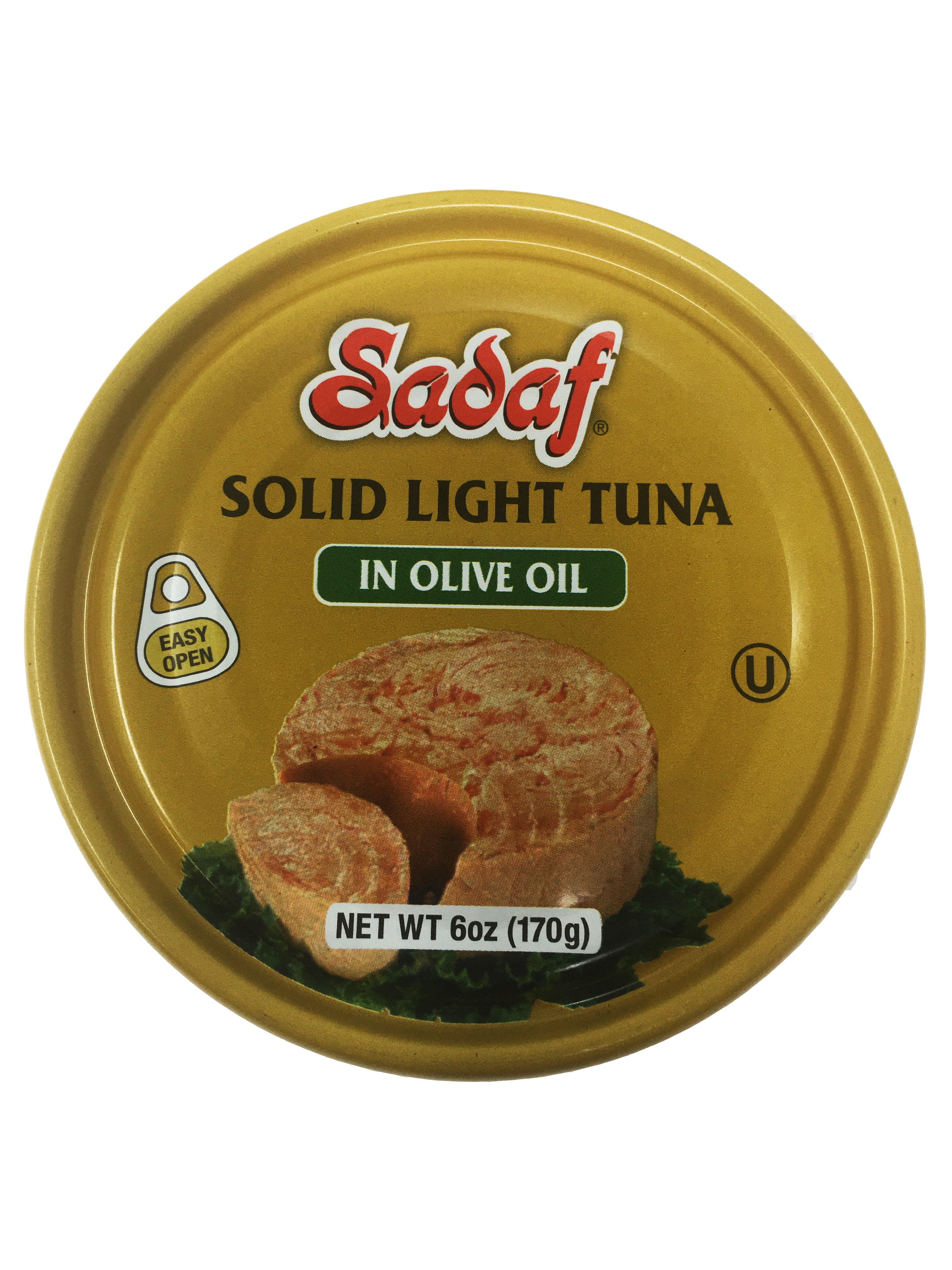 Sadaf Solid Light Tuna in Olive Oil - Easy Open pack of 4