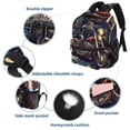 thumbnail image 3 of Motorcycle Theme Adjustable Shoulder Strap Backpack - Large Capacity, Printed Design, Lightweight - Business Backpack Men, Mini Backpack Toy, Mini Backpack, 3 of 6