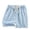 Light Blue, variant on Unisex Kids Cotton Casual Shorts, Drawstring Elastic Waist Solid‑Color Thin Summer Beach Sports Shorts for Boys Girls 2‑12 Years Old