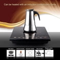 thumbnail image 4 of Moka Pot, Percolator Italian Coffee Maker With Ergonomic Handle, 4/6/9 Cups Stainless Steel Stovetop Espresso Coffee Maker For Gas Induction Cooker, 4 of 9