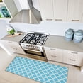 thumbnail image 5 of Ottomanson Non-Slip Hallway Runner Rug 2'2" x 6' Perfect for High Traffic Areas, Blue Trellis, 5 of 8