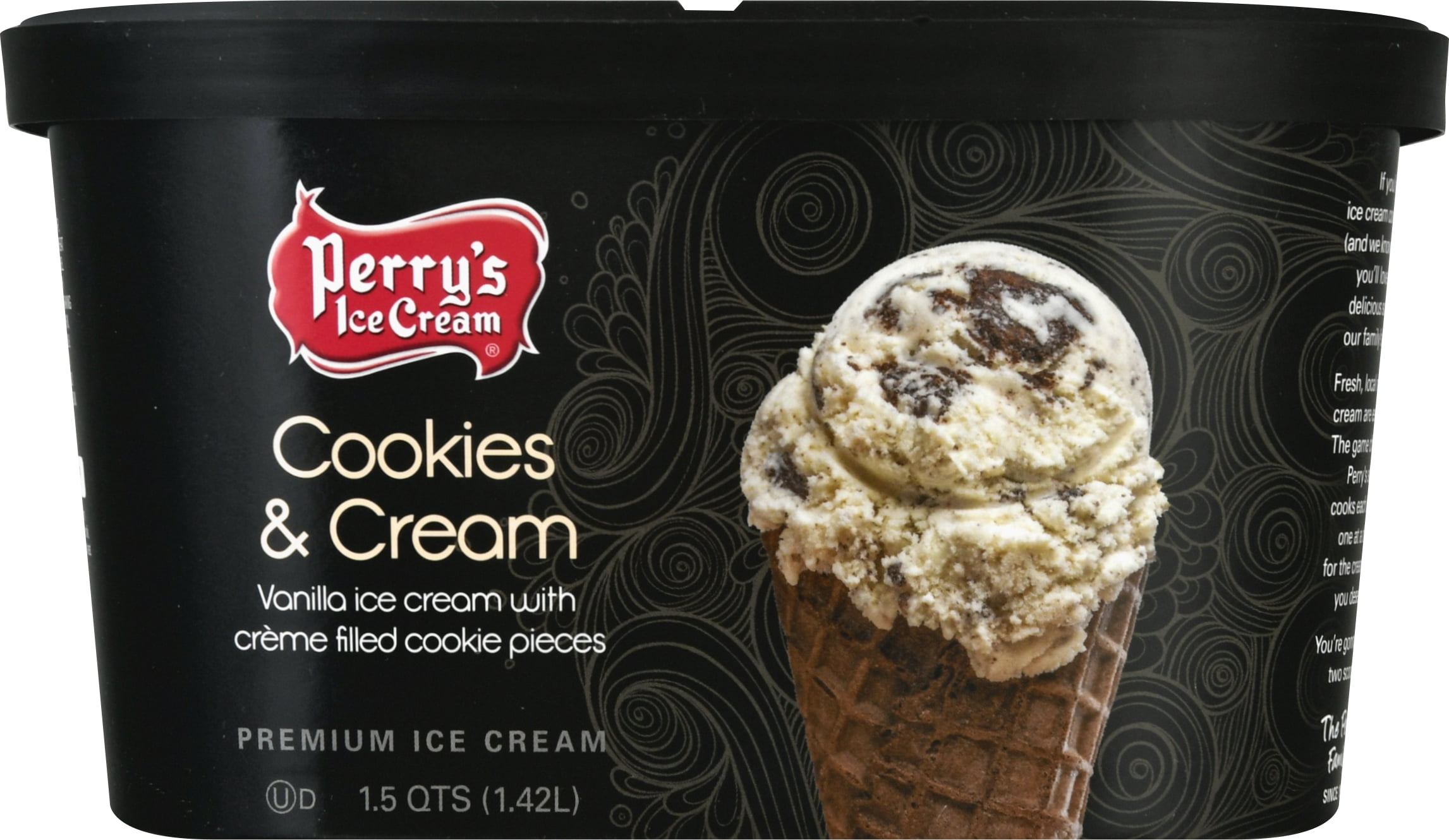 Perry's Cookies and Cream 1.5 QT Ice Cream