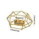 thumbnail image 3 of Adornos para San Valentín, regalos para San Valentín, soporte hexagonal de hierro y metal para velas, adorno atmosférico, pedestal para velas negras, contenedor para aromaterapia, candelabro de hierro, 3 of 6