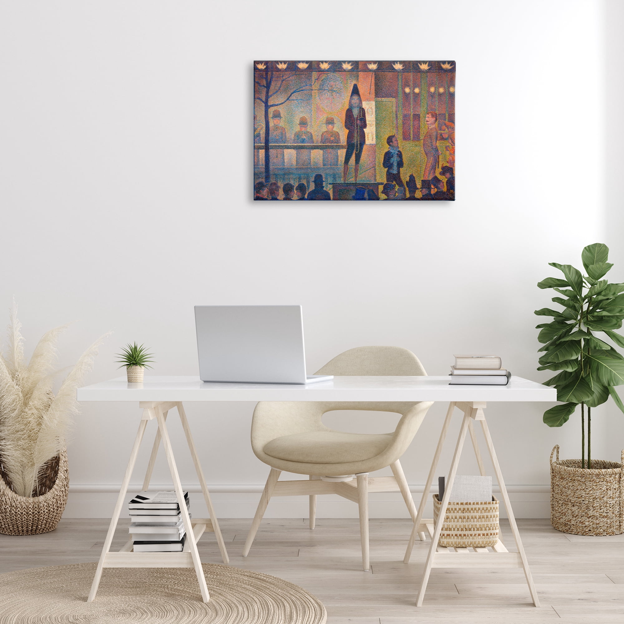 Stupell Industries Classic Circus Sideshow People Painting Wrapped Canvas Art Print Wall Art, 30 x 20