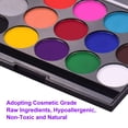 thumbnail image 3 of 2PCS Professional Face Painting Kit for Kids & Adults - 15 Vibrant Water-Based Colors, 4 Brushes, 4 Stencils - Safe & Carnival, Birthday Party Makeup, 3 of 8