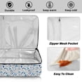 thumbnail image 4 of Iauyy Casserole Carrier for Hot Food Insulated Casserole Travel Carry Bag with Lid Food Warmer Bag for Party/Picnic,Light Gray and Blue Flowers, 4 of 7