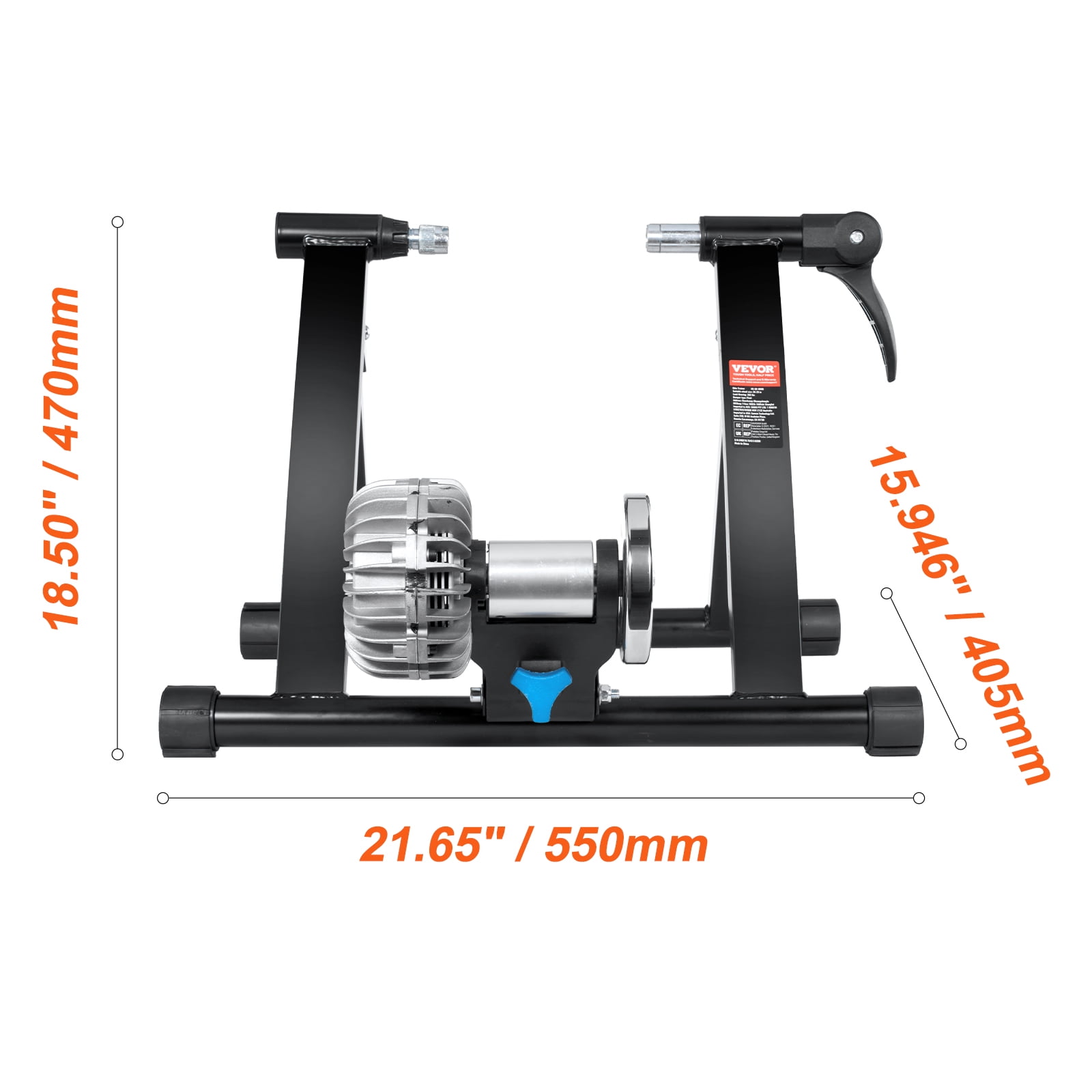 SKYSHALO Fluid Bike Trainer Stand Indoor Bike Trainer, Black